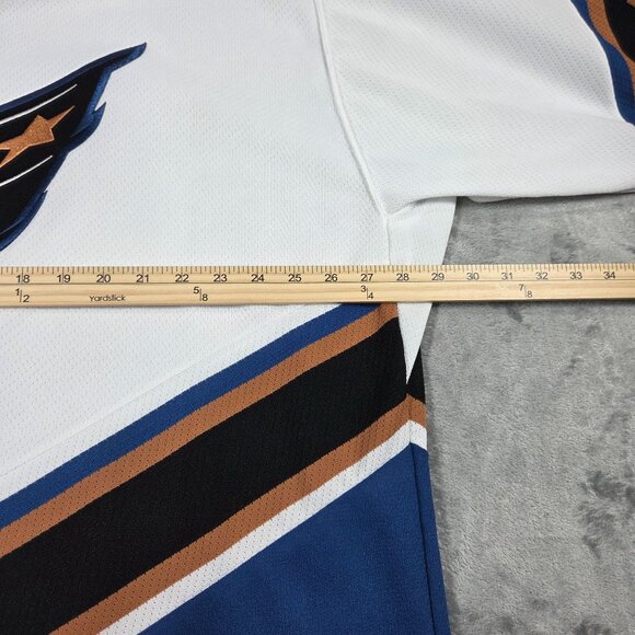 Vintage Washington Capitals Jersey Mens XL White Screaming Eagle NHL 90s CCM - Picture 10 of 11